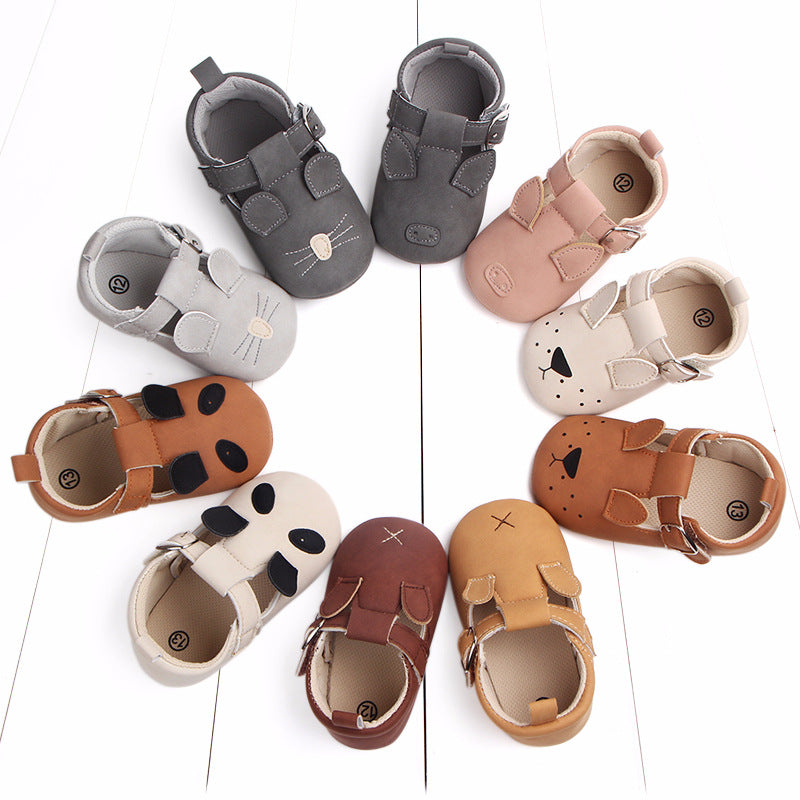 Cartoon Animal Baby Shoes for Spring and Autumn with Soft Sole