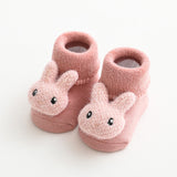 Plush Thick Baby Slip Socks with Non-Slip Sole