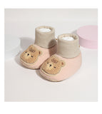 Cotton Baby Bear Socks with Soft Sole Shoes