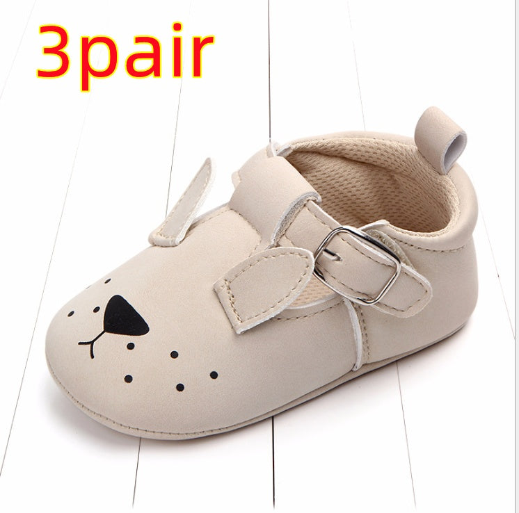 Cartoon Animal Baby Shoes for Spring and Autumn with Soft Sole