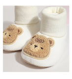 Cotton Baby Bear Socks with Soft Sole Shoes