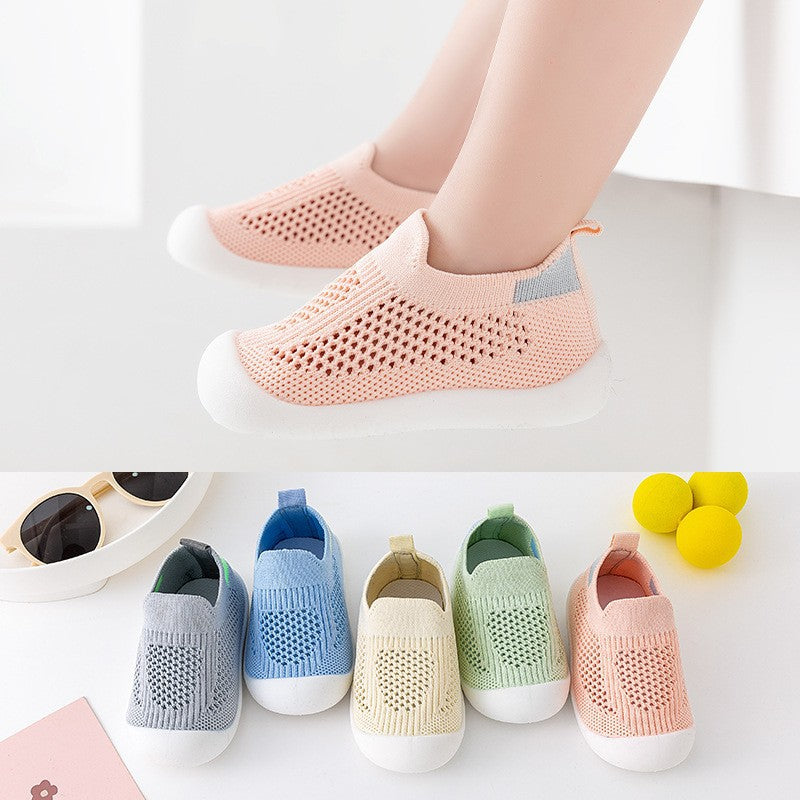 Lightweight Woven Baby and Toddler Shoes with Soft Non-Slip Sole