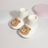 Cotton Baby Bear Socks with Soft Sole Shoes